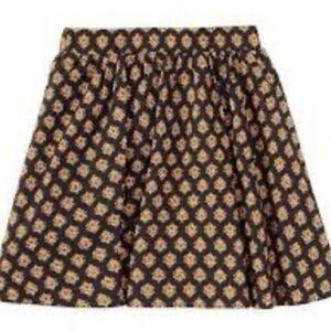 a loves girl Chic Floral Patterned Skater Skirt